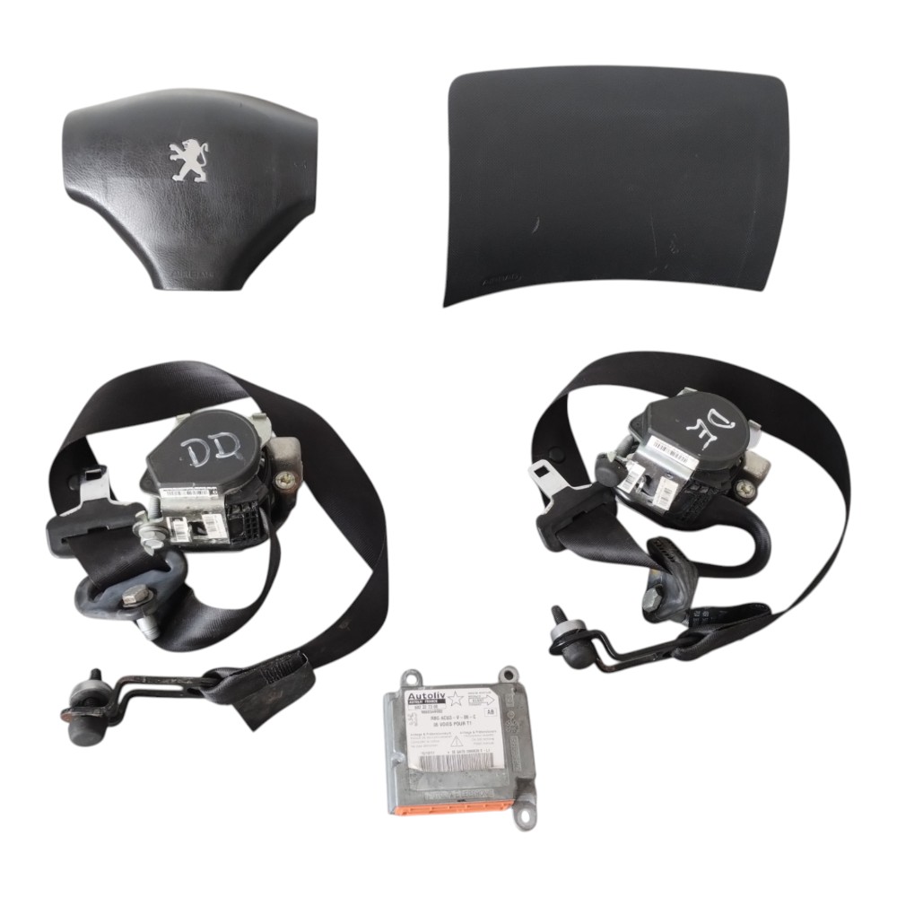 Kit Capa Painel Volante Módulo Peugeot 207 1.4 2008 À 2014. Preto