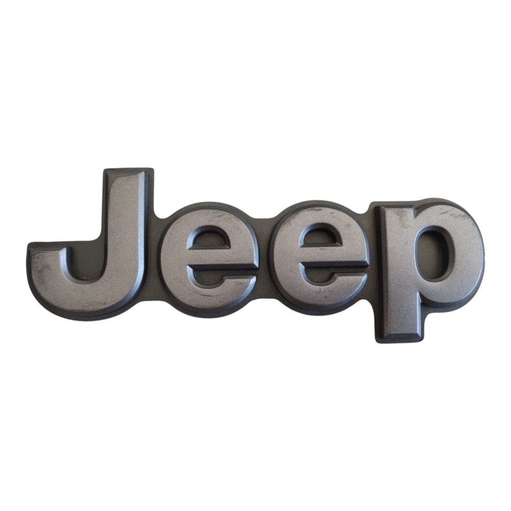 Emblema Símbolo Tampa Traseira Jeep Compass 2017 À 2026. Cinza