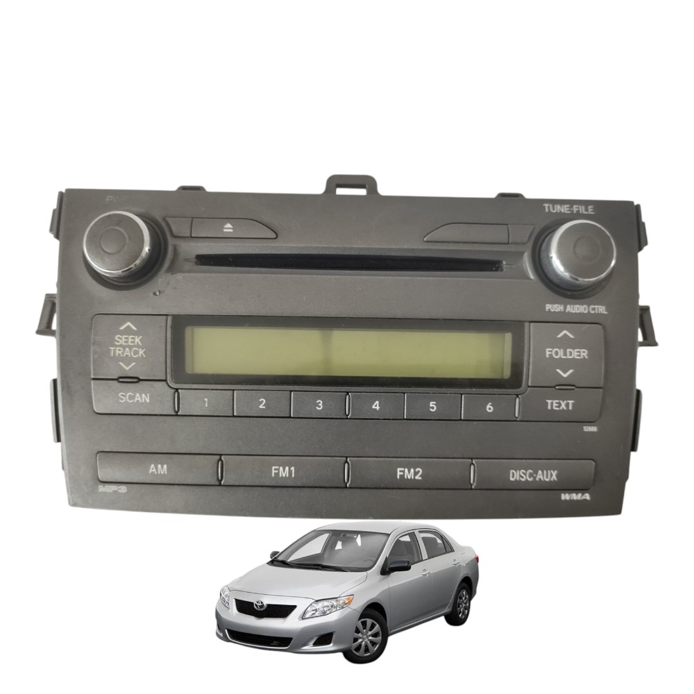Rádio Som Original Toyota Corolla 2009 À 2014.