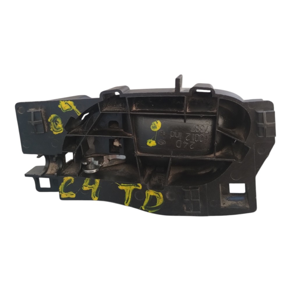 Maçaneta Interna Traseira Direita Citroen C4 2009 A 2012. Preto C/ Cromado Traseira 3