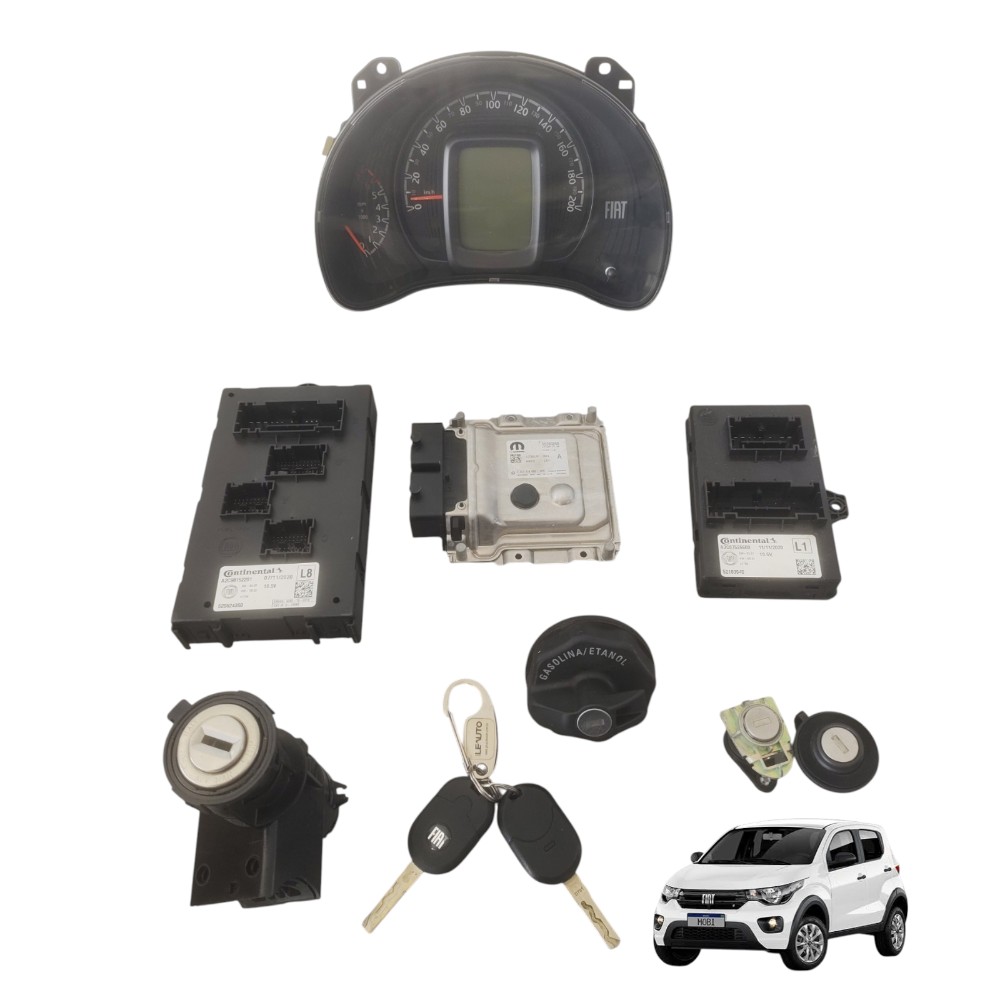 Kit Code Módulos De Injeção Fiat Mobi Like 1.0 8v. 1