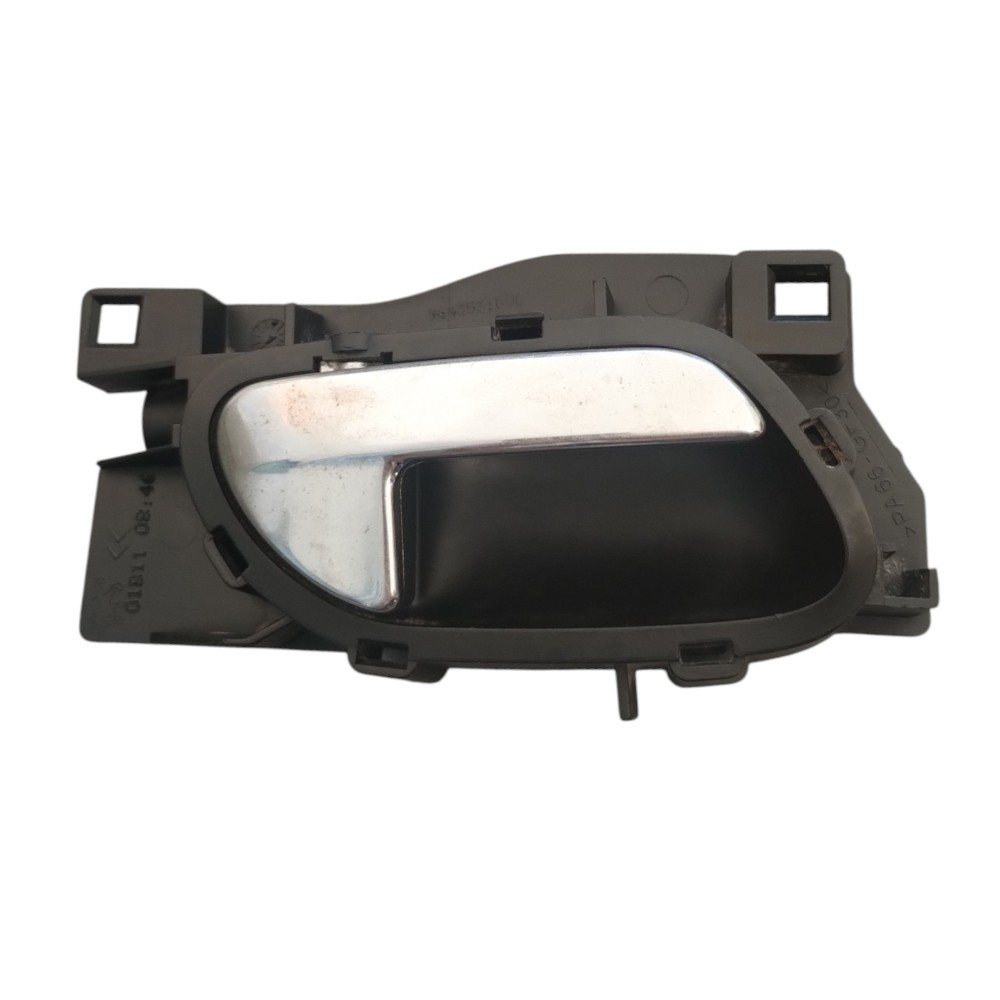 Maçaneta Interna Traseira Direita Citroen C4 2009 A 2012. Preto C/ Cromado Traseira 1