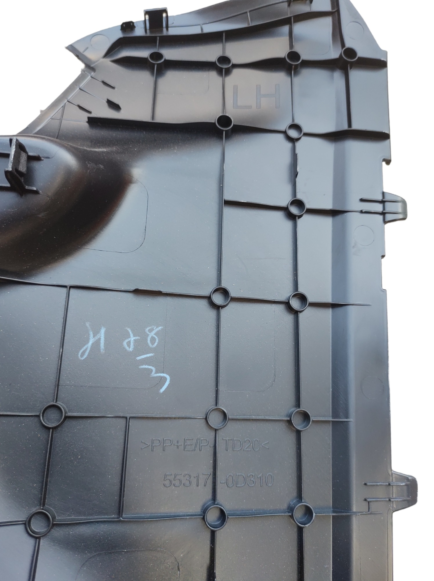 Moldura Esquerda Do Painel Toyota Yaris 553170d310. Preto 2