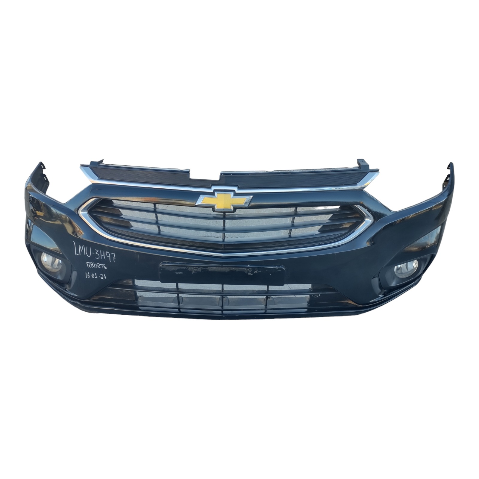 Parachoque Dianteiro Completo Gm Onix Prisma 2013 A 2019. Preto 1