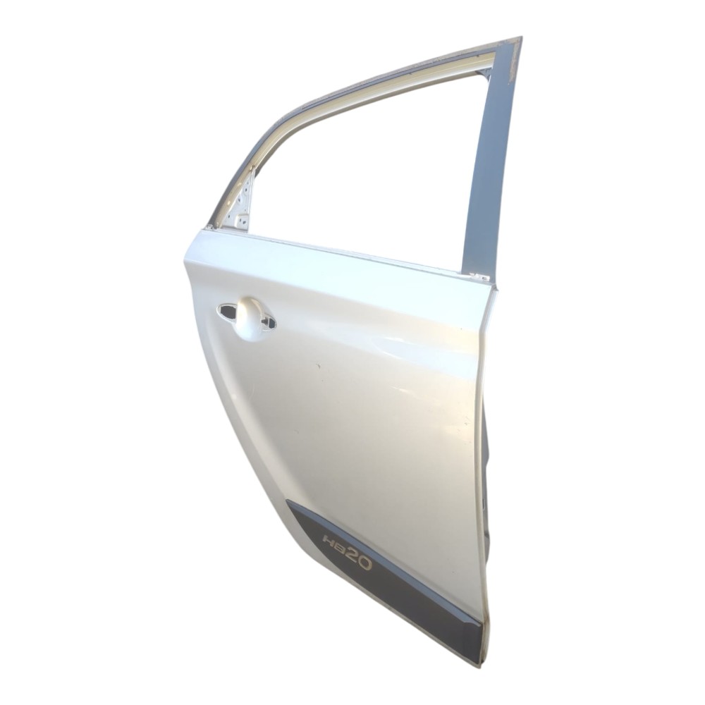 Porta Traseira Direita Hyundai Hb20 Hatch 2013 À 2019. Traseira Direito Prata 4