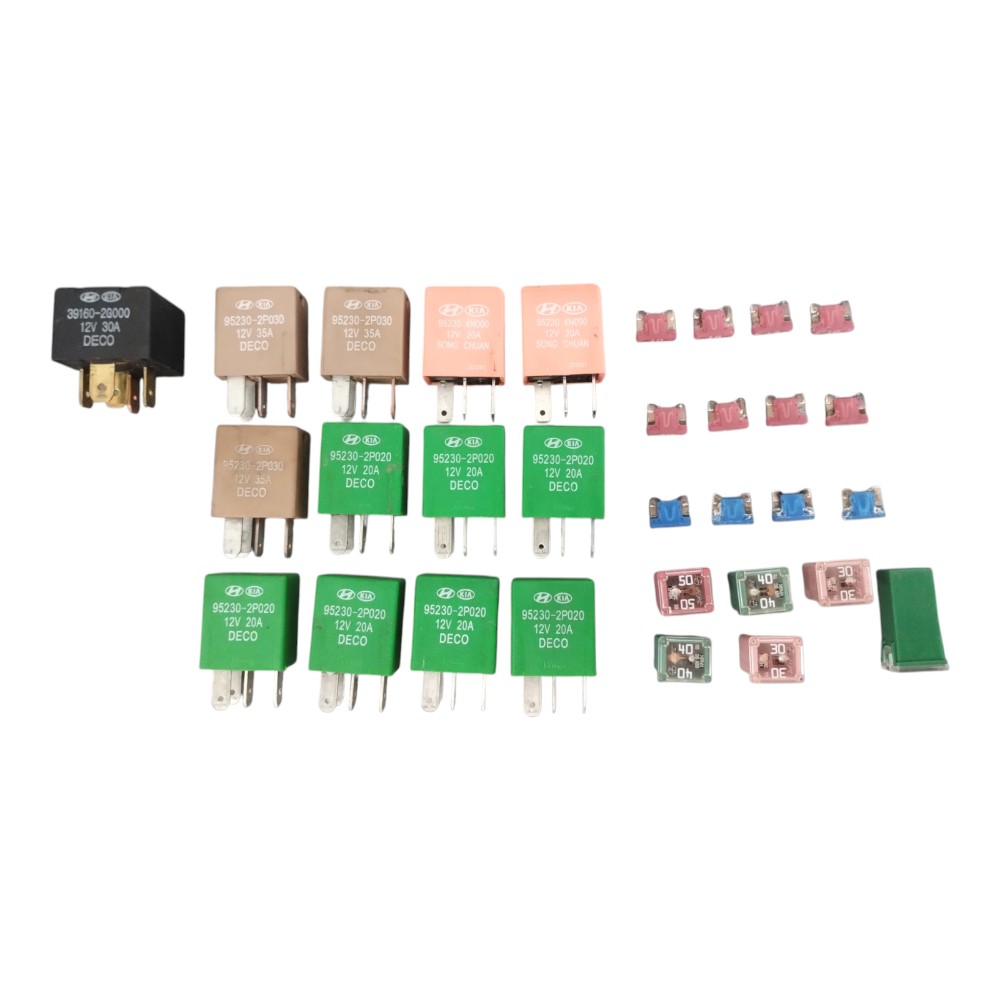 KIT RELÉS FUSIVEIS EXTERNO HYUNDAI HB20S 1.6 16V 2013 à 2015