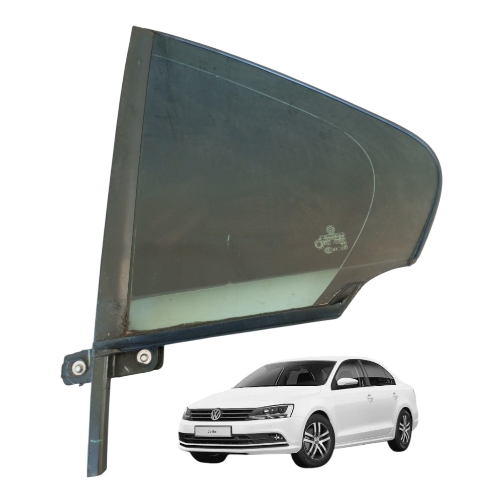 Vidro Fixo Da Porta Traseira Esquerda Vw Jetta 2012 À 2016.