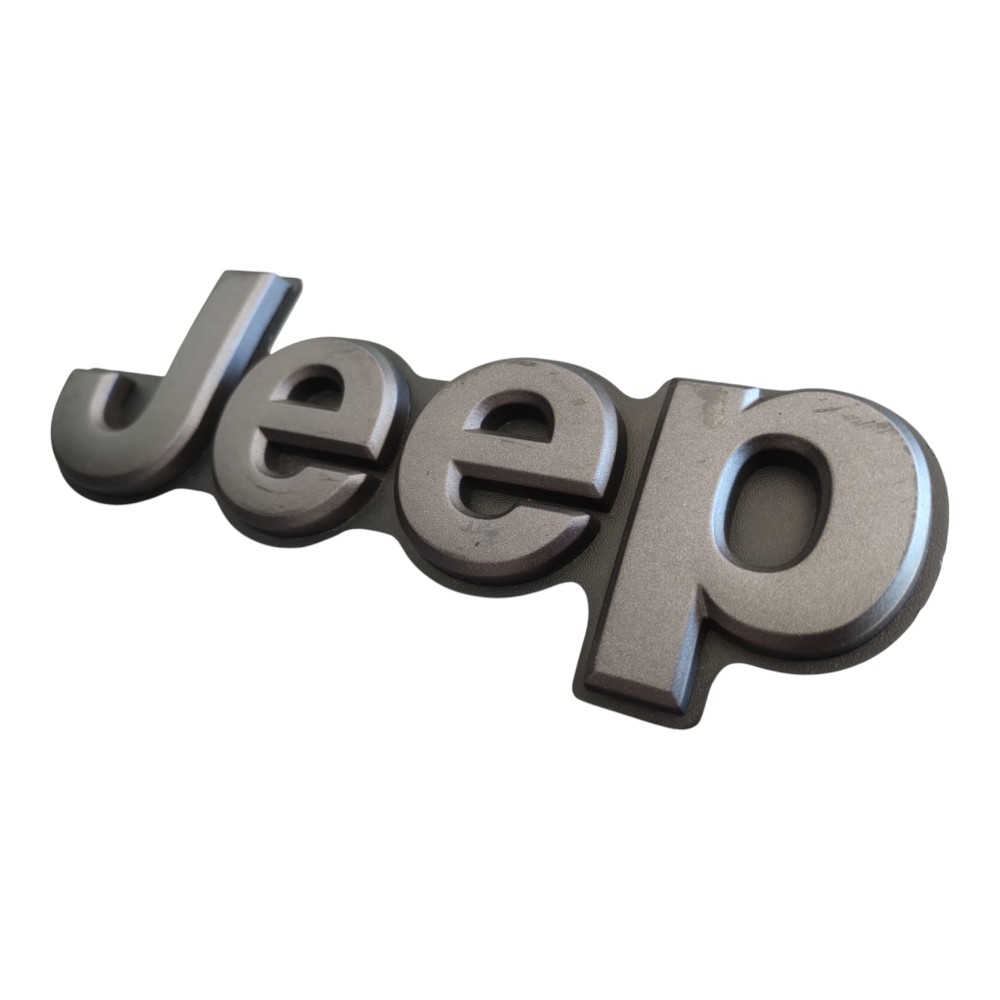 Emblema Símbolo Tampa Traseira Jeep Compass 2017 À 2026. Cinza 3