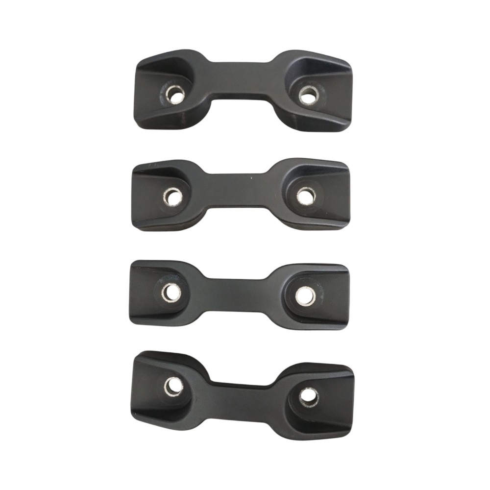 Kit 4 Ganchos Caçamba Fiat Toro Nova Strada Original. Preto