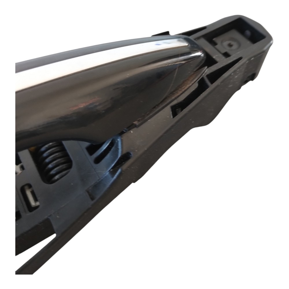 Maçaneta Externa Traseira Direita Citroen C4 Lounge 14/18. Preto E Cromado Traseira 3