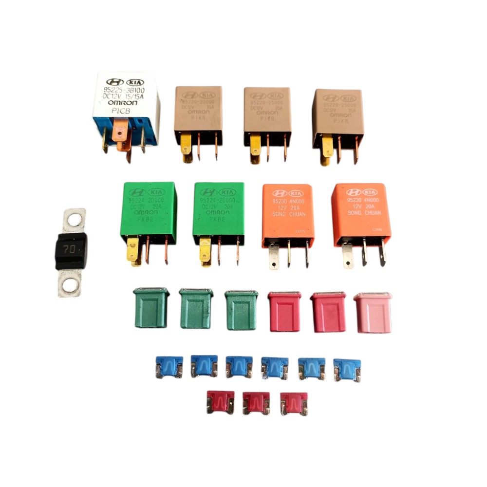 Kit Reles E Fusíveis Hyundai Hb20 1.0 3 Cc. 2020 Á 2025.