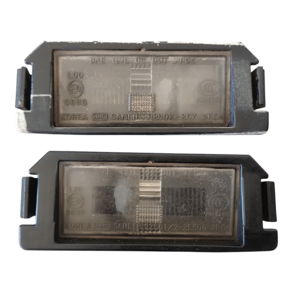 Par Lanterna Luz Placa Hyundai I30 2009 À 2013 Original.