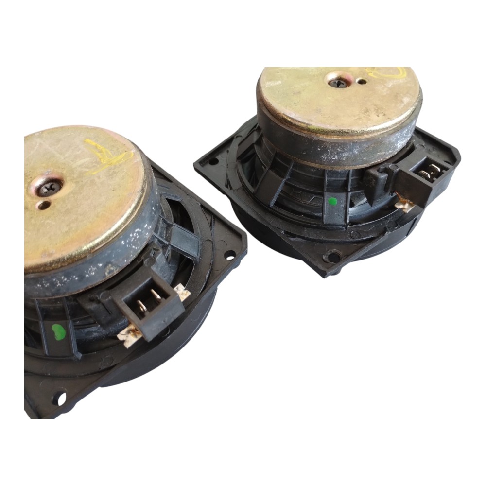 Par Alto-falante Automotivo Triaxial Traseiro Fiat Uno 04/13 Preto E Vermelho. 5