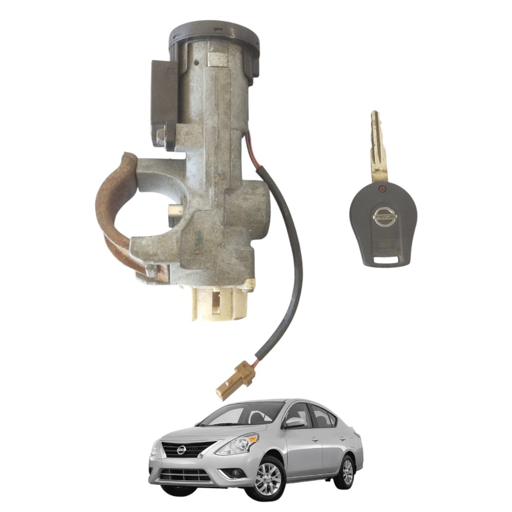 Chave Miolo Ignição Comutador Nissan Versa 2012 À 2019.