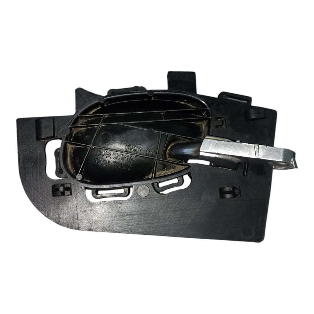Maçaneta Interna Traseira Esquerda Peugeot 207 2008 À 2013. Preto E Cromado Traseira 4