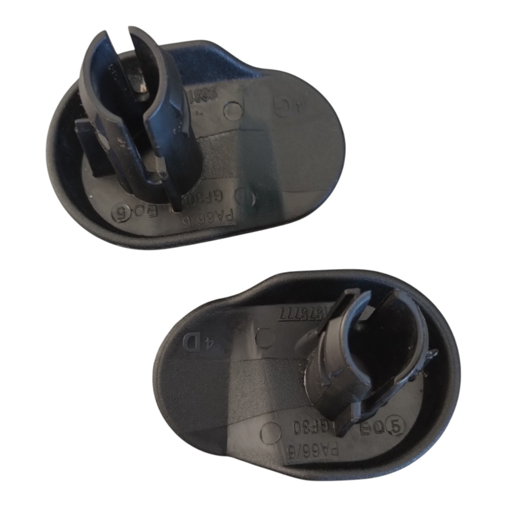 Par Guia Trava Branco Traseiro Peugeot 207 2008 À 2014. Preto 3