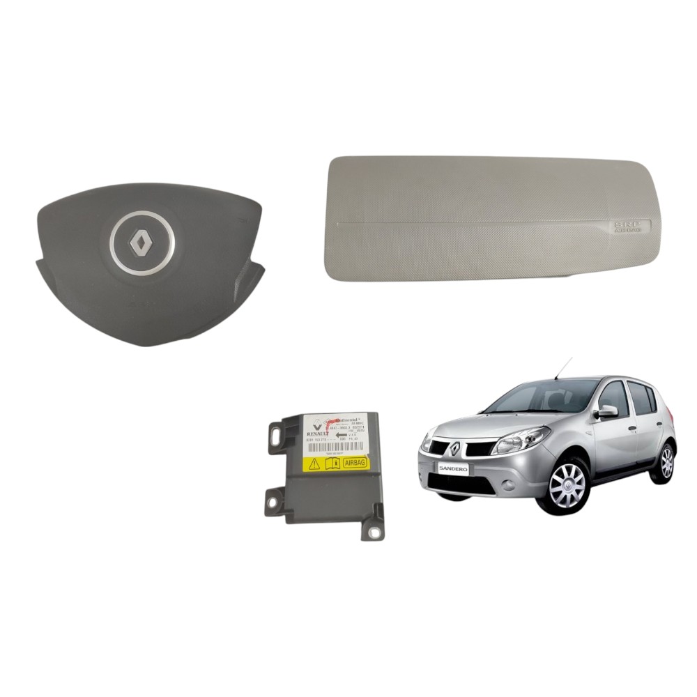 Kit Capa Painel Bolsa Volante Módulo Logan E Sandero 08 À 13 1