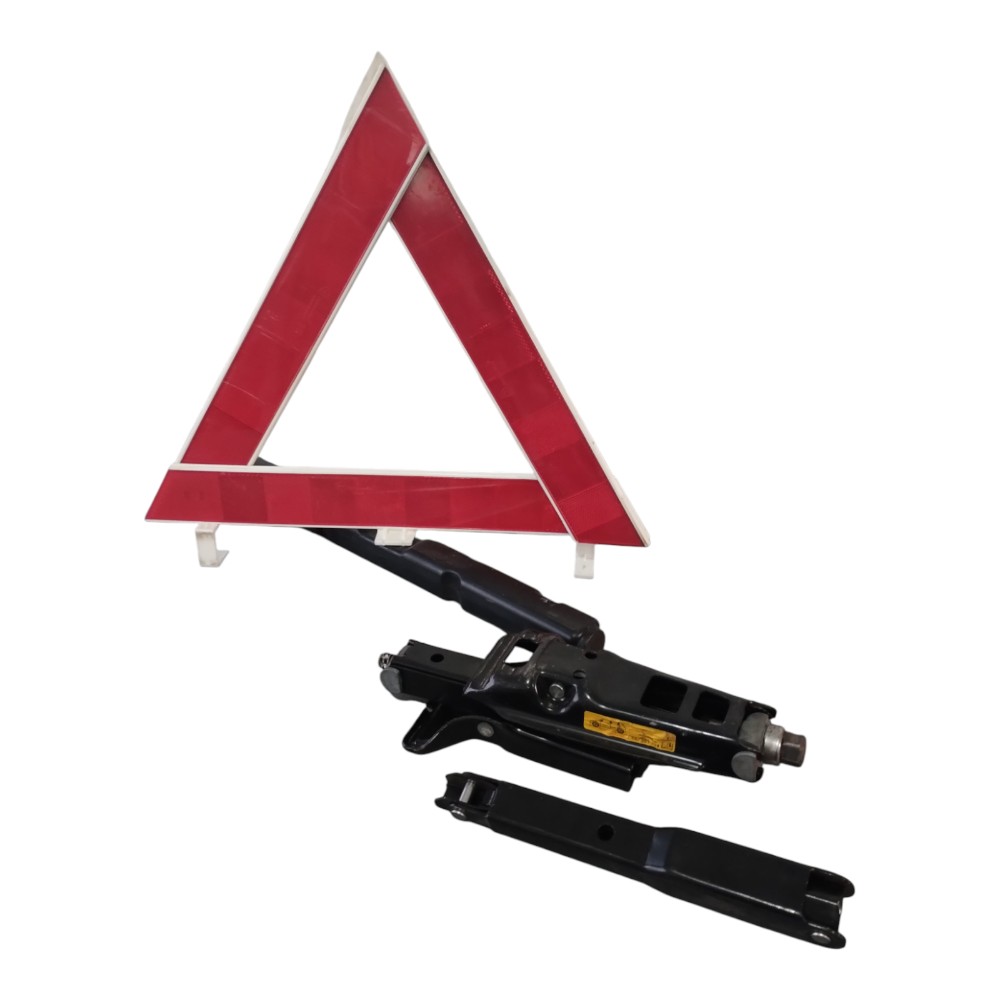 Kit Macaco Chave De Roda E Sinalizador Original Ford.