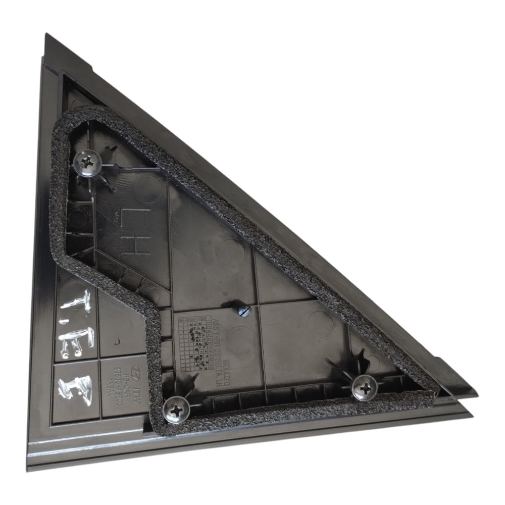 Moldura Externa Porta Traseira Esquerda Hyundai Hb20 13 À 19 Preto 2
