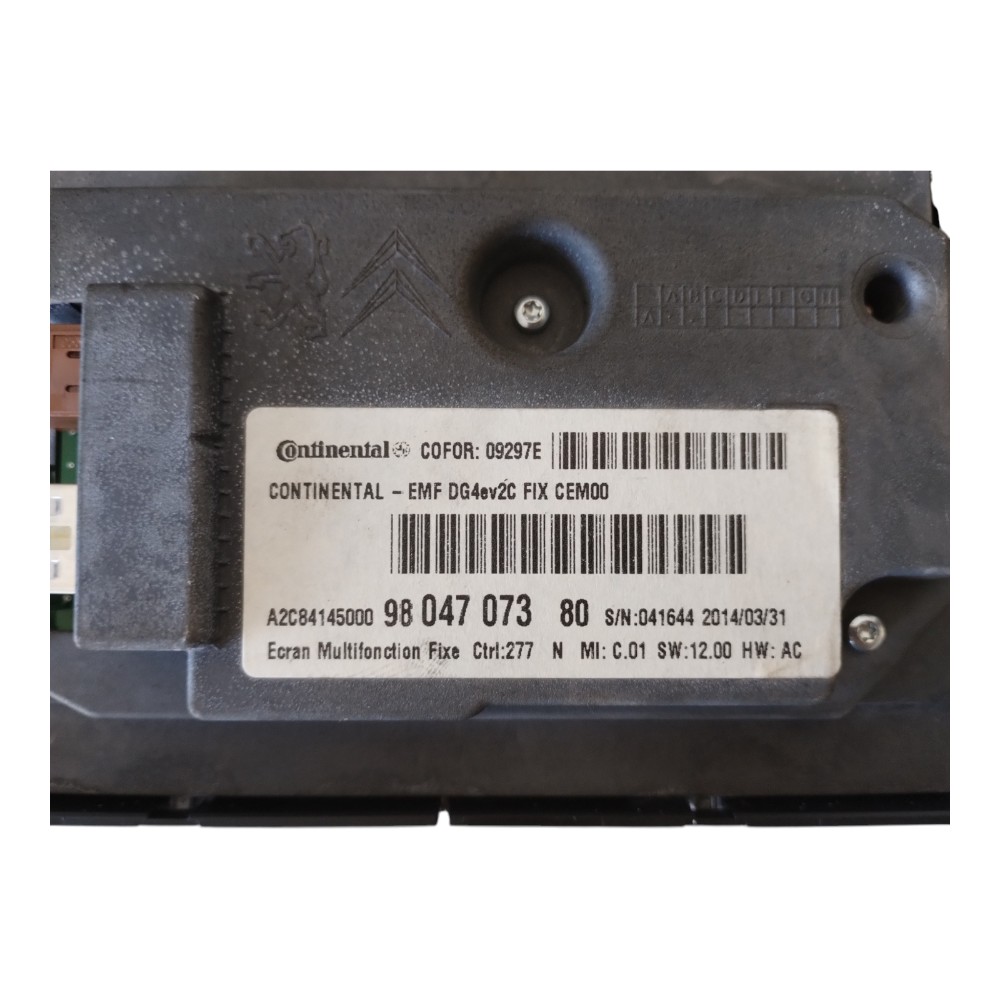 Tela Central Multimídia Citroen C4 Lounge THP Original. 7