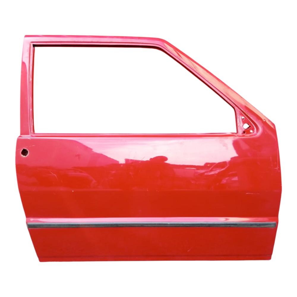 Porta Dianteira Direita Fiat Uno Fire 2 Portas 2004 Á 2013. Dianteira Direita Vermelho 1