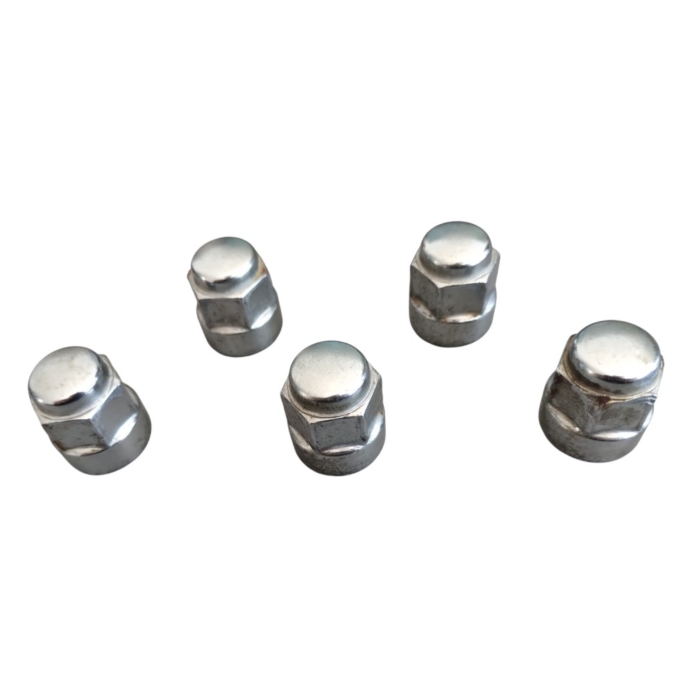 Kit 5 Porcas Da Roda Honda Hr-v 2015 Á 2019 Aço Cromado. 2