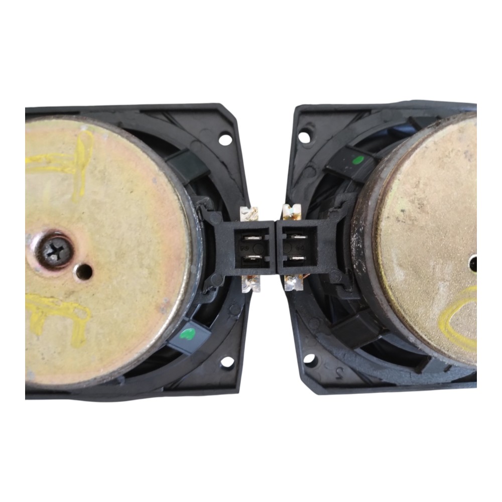 Par Alto-falante Automotivo Triaxial Traseiro Fiat Uno 04/13 Preto E Vermelho. 7