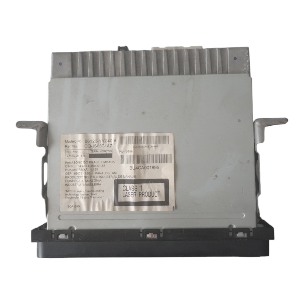 Radio Toyota Etios 1.3 E 1.5 16v. 2012 À 2019. 2