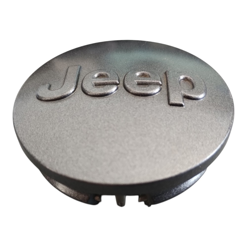 Calota Central Roda Jeep Compass 2017 À 2026 Original. Cinza 2