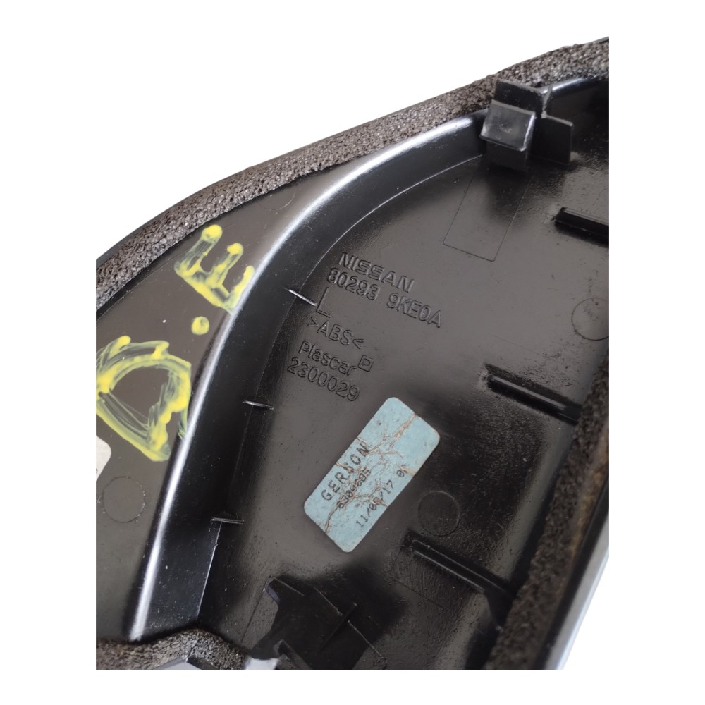 Moldura Interna Retrovisor Esq. Nissan Versa 2013 À 2019. Preto 3