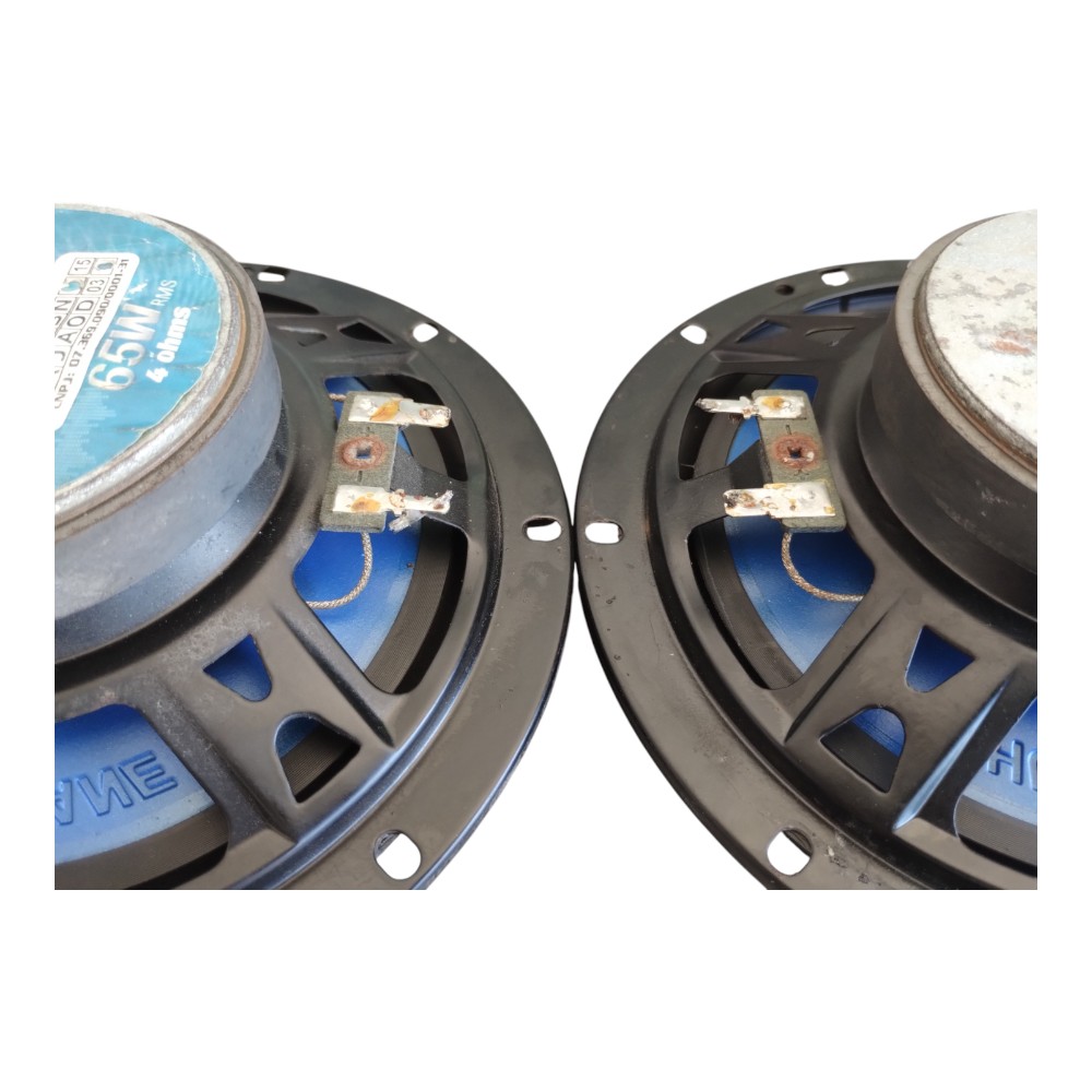 Par Alto Falante Hurricane Quadriaxial Dianteiro Peugeot 207 Preto E Azul. 6