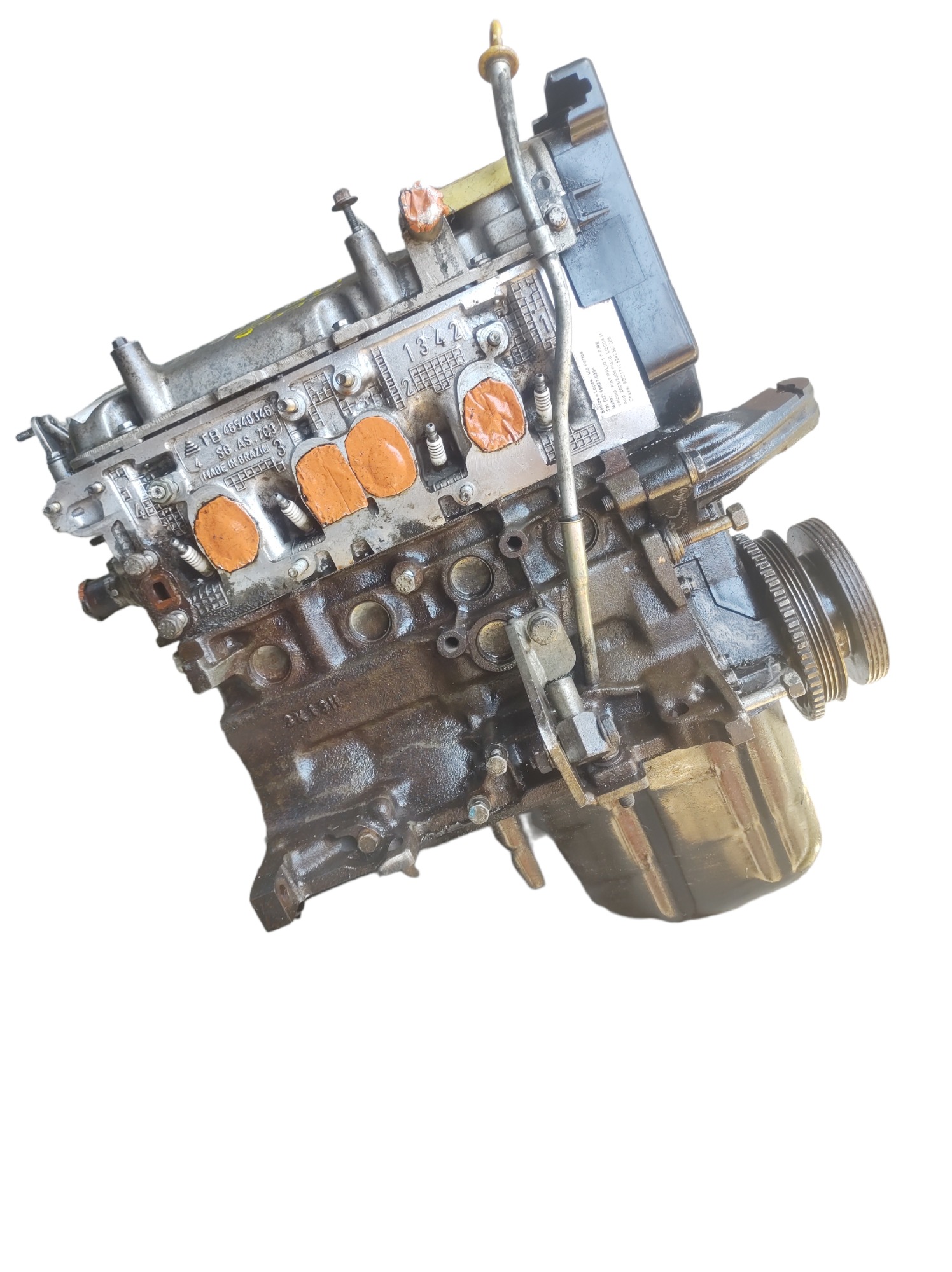 Motor Parcial Fiat Palio Uno Siena 1.0 8v Fire Gasolina. 1