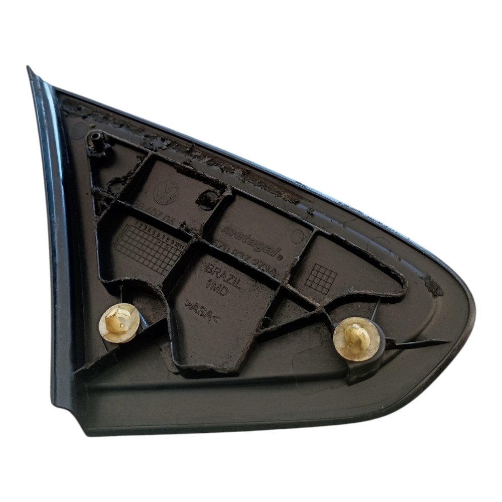 Acabamento Externo Retrovisor Esquerdo Vw Fox 2010 À 2014. Preto 2