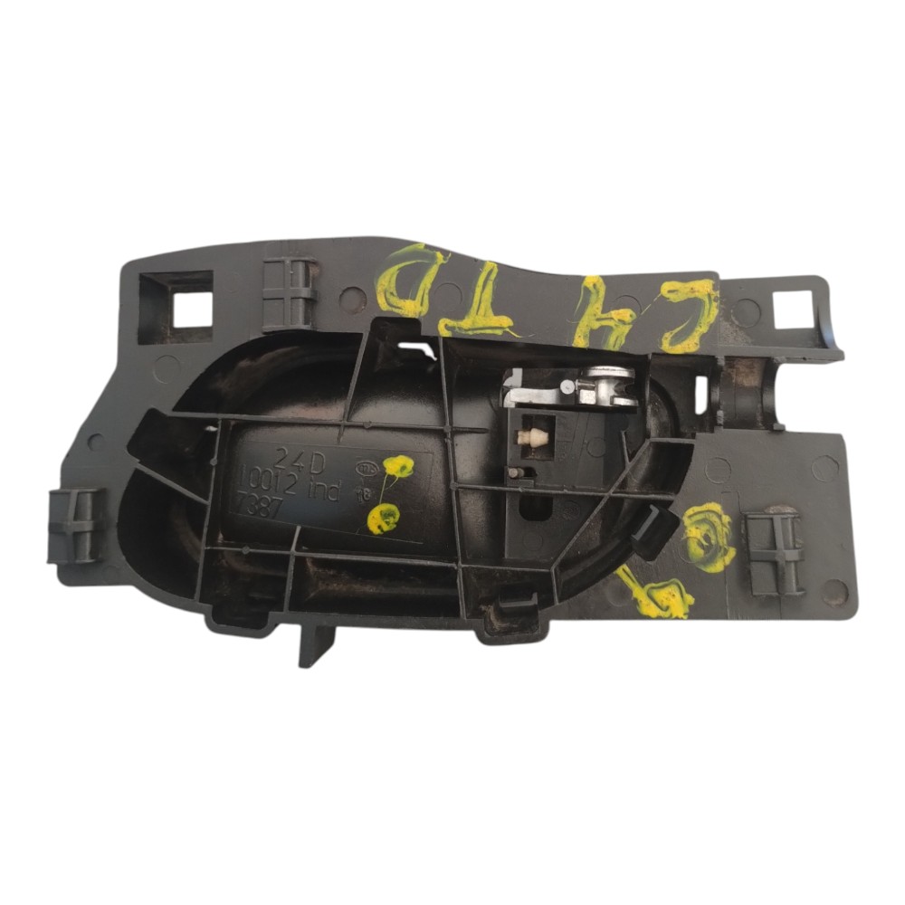 Maçaneta Interna Traseira Direita Citroen C4 2009 A 2012. Preto C/ Cromado Traseira 4