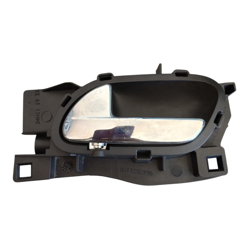 Maçaneta Interna Dianteira Esquerda Citroen C4 2007 Á 2013. Preto Dianteira 1