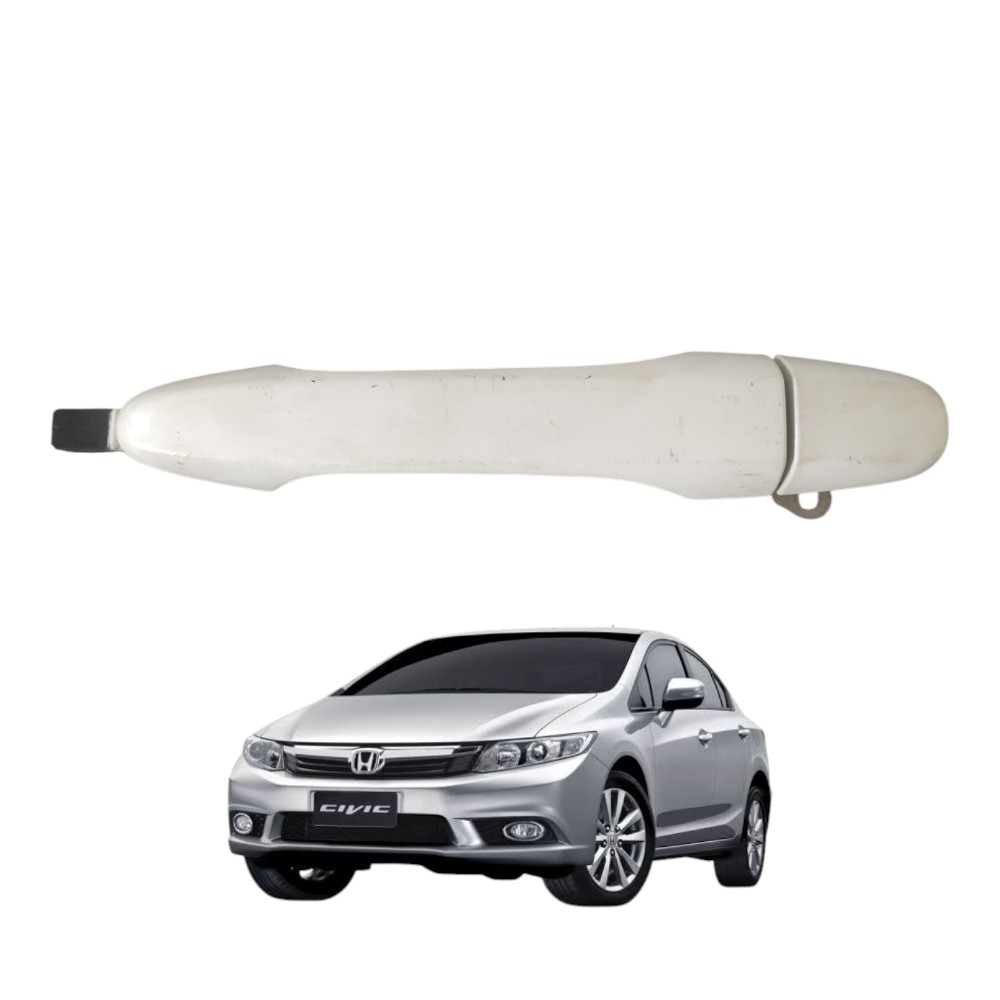 Maçaneta Externa Dianteira Direita Honda Civic G9 12 À 16. Branca Dianteira 1