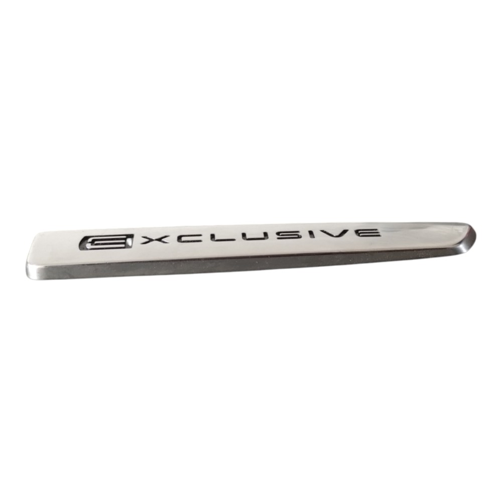 Emblema Exclusive Paralama Direito Citroen C4 Lounge 14 À 18 Cromado 2