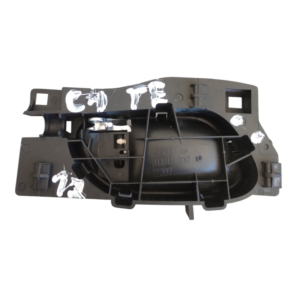 Maçaneta Interna Dianteira Esquerda Citroen C4 2007 Á 2013. Preto Dianteira 2