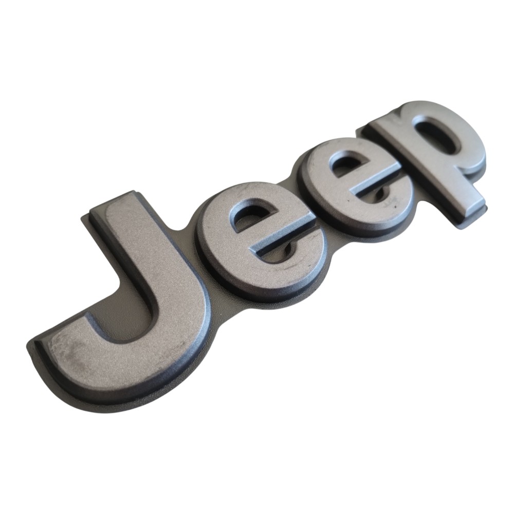 Emblema Símbolo Tampa Traseira Jeep Compass 2017 À 2026. Cinza 2