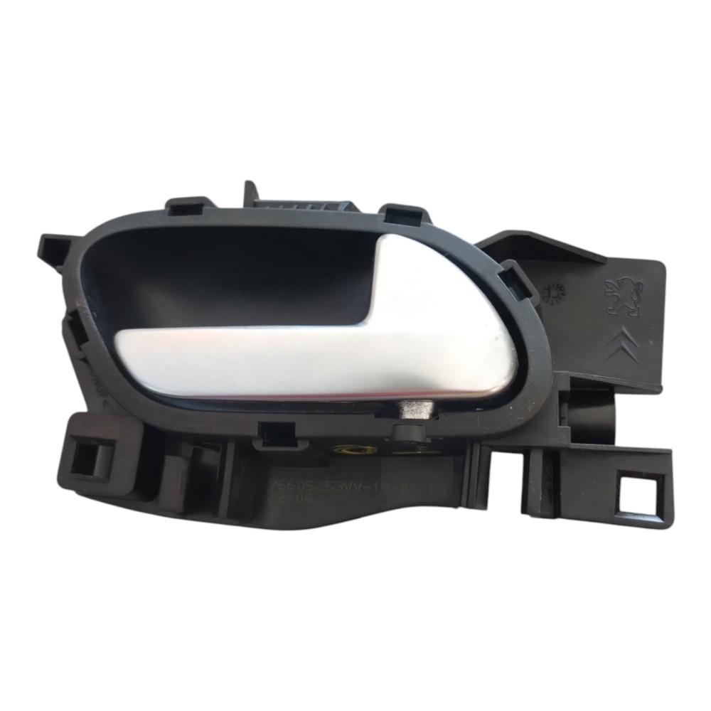 Macaneta Interna Traseira Direita Peugeot 208 2013 A 2019. Preto Traseira 1
