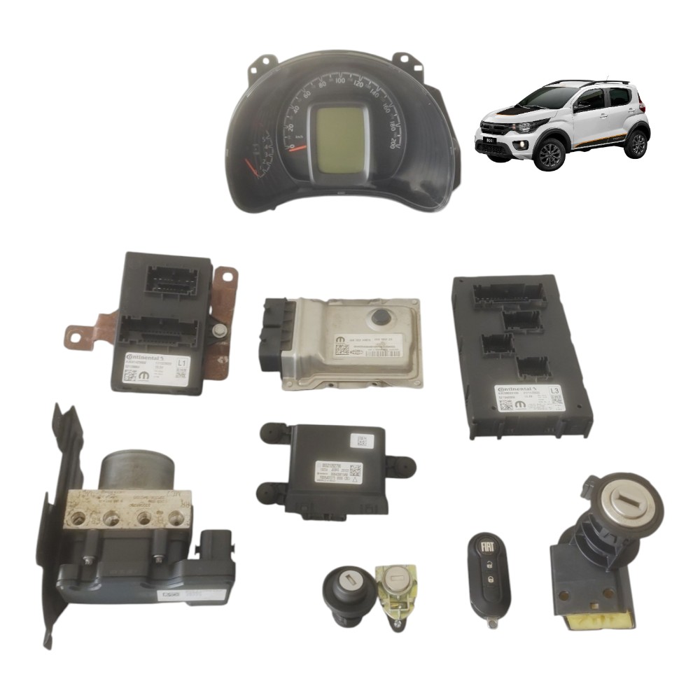 KIT CODE MÓDULOS DE INJEÇÃO FIAT MOBI TREKKING 1.0 8V. 1