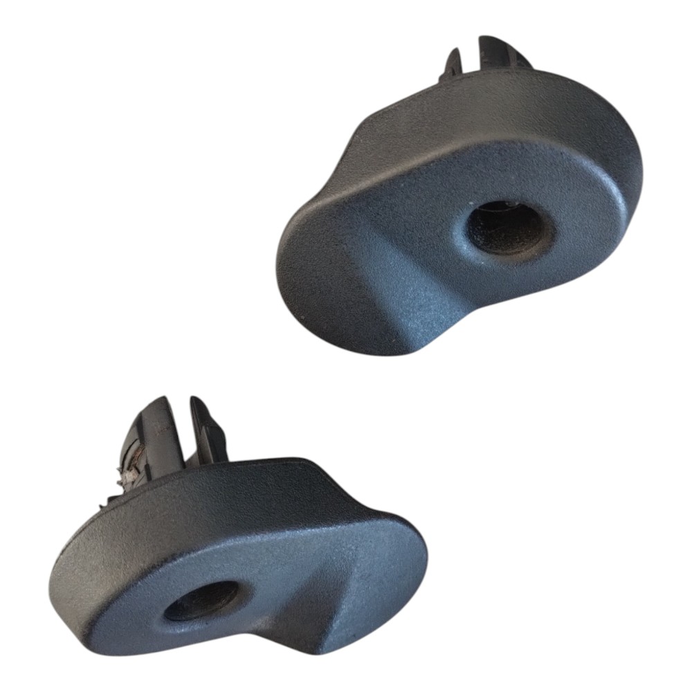 Par Guia Trava Branco Traseiro Peugeot 207 2008 À 2014. Preto 2