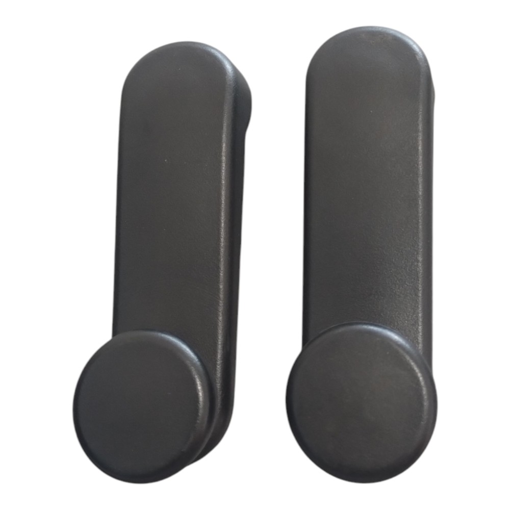 Manivela Vidro Traseiro Gm Onix Prisma 2013 A 2019. Preto 1