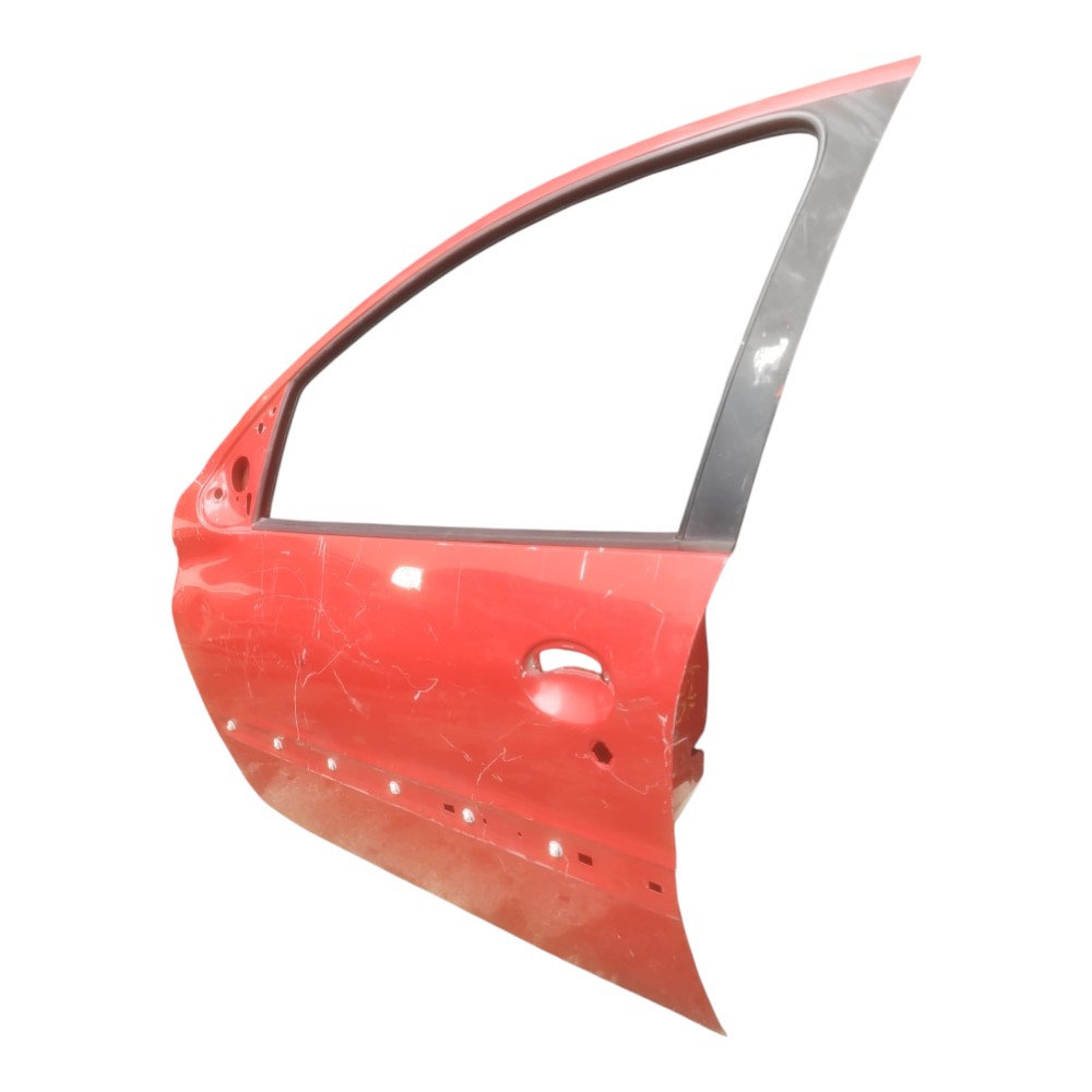 Porta Dianteira Esquerda Peugeot 207 2008 À 2013. Dianteira Esquerda Vermelho 2