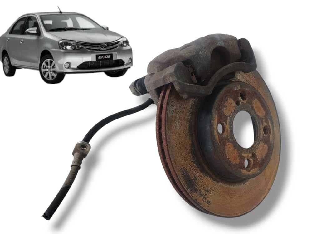 Pinça freio disco direito Toyota Etios 2018 original Bosch