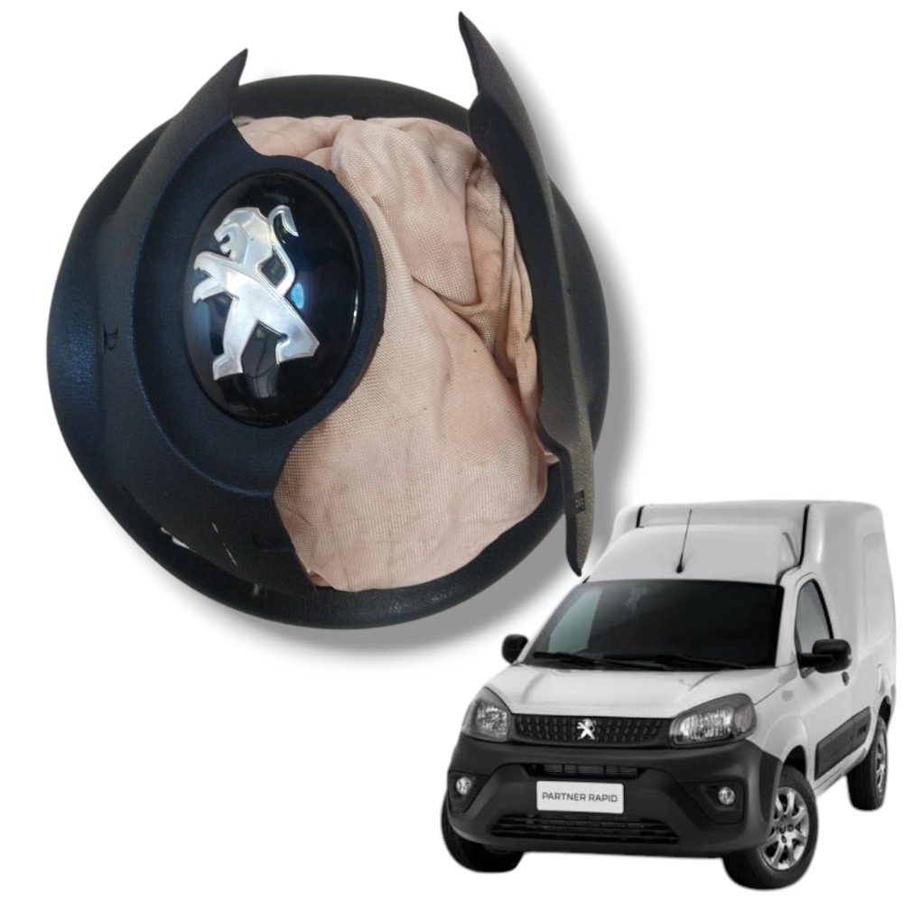 Bolsa airbag volante Peugeot partner 2023 original acionado 1