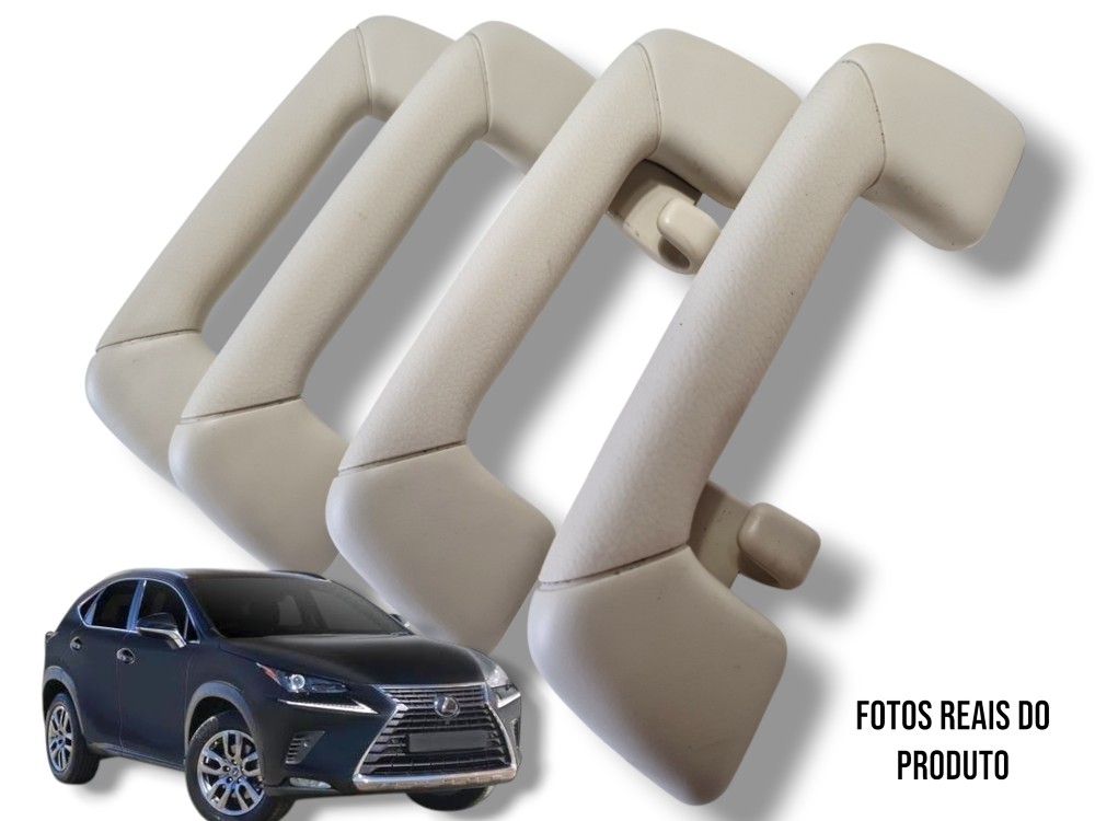 Kit 4x Alça De Teto Pqp Lexus Nx 300h 2019 Original 1
