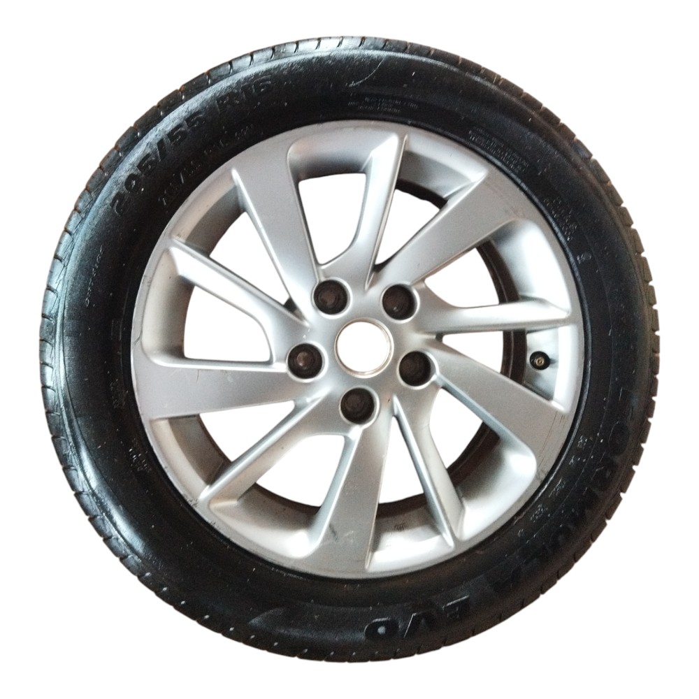 Jogo Roda Liga Leve Aro 16 Original Nissan Sentra Detalhes Prata 6