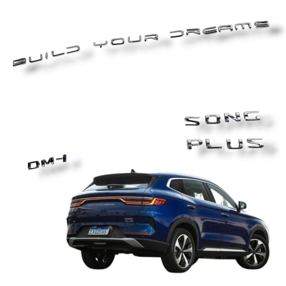 Letreiro Completo Emblema Tampa Traseira Byd Song Plus 2024 1