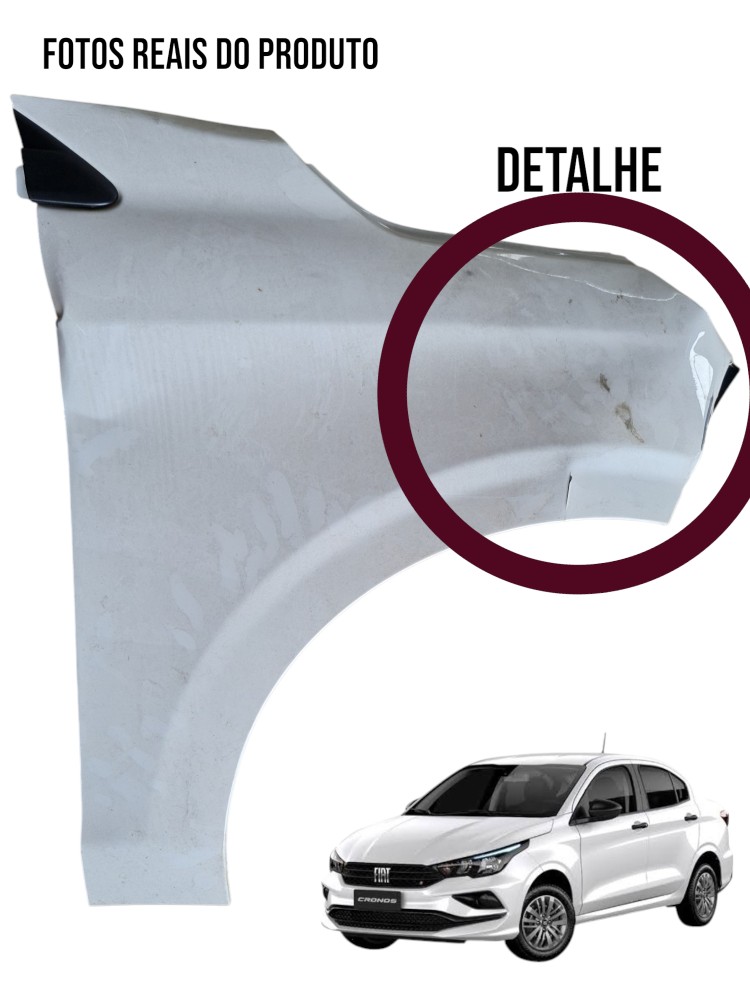 Paralama Dianteiro Direito Fiat Cronos 2023 Detalhe Original 1